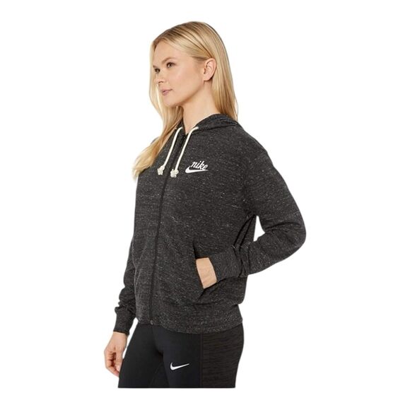 NIKE LOOSE FIT WOMENS BLACK X-FULL ZIP HOODIE SWEATSHIRT‎ SIZE M - Picture 2 of 16